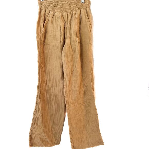 Sincerely Jules Cotton Gauze Muslin Lounge Pants  M - Picture 1 of 10